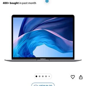 Apple MacBook Air 2020, 13-inch, with 1.1GHz Intel Core i3, Space Gray